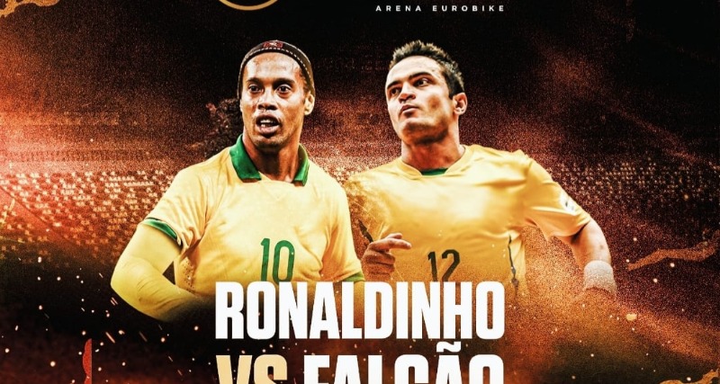 Legends Game Brasil leva Ronaldinho Gaúcho, Falcão e outros craques à Ribeirão Preto