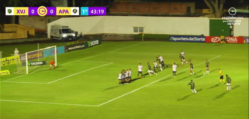 Jogador de Boa Esperança faz golaço de falta na Copinha