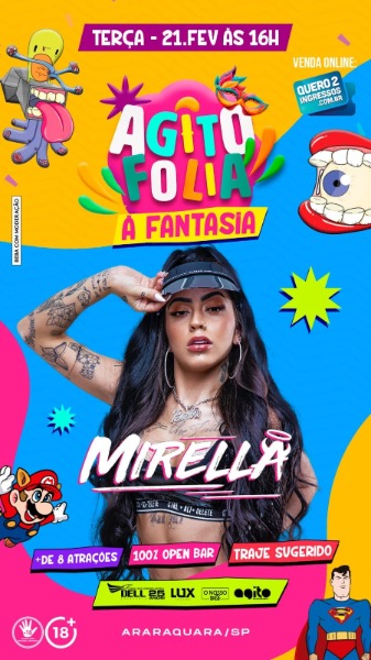 Mirella é confirmada como atração em festa de carnaval em Araraquara