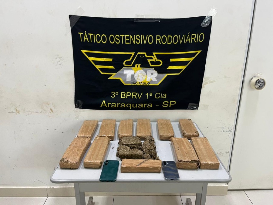Tático Ostensivo Rodoviário apreende quase 10 kg de maconha em Boa Esperança do Sul