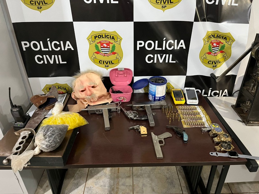 Polícia prende dupla suspeita de integrar organização criminosa e desmonta “fábrica de armas” em Araraquara e Américo