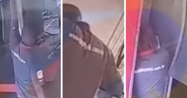 PM prende suspeito por tentativa de furto em caixa eletrônico de Santa Lúcia; veja as imagens