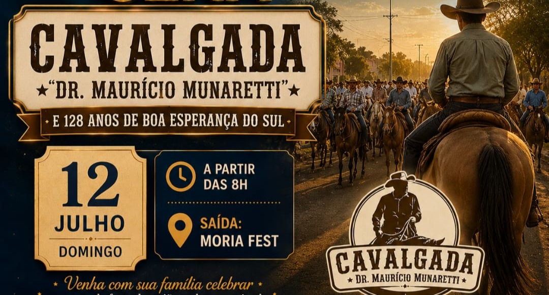 Cavalgada Dr. Maurício Munaretti celebra tradição em Boa Esperança do Sul