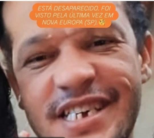 Família procura Claudemir de Almeida, desaparecido há dois meses em Nova Europa