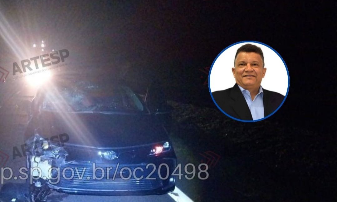 Ex-prefeito de Guatapará morre após ser atingido por Corolla na SP-255; Saveiro capotou
