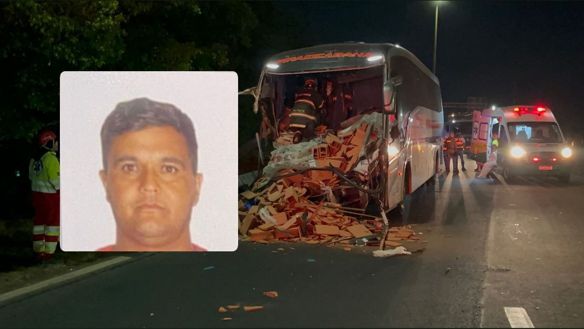 Motorista morre e passageiros ficam feridos após colisão traseira entre ônibus e caminhão na SP-310 em Araraquara