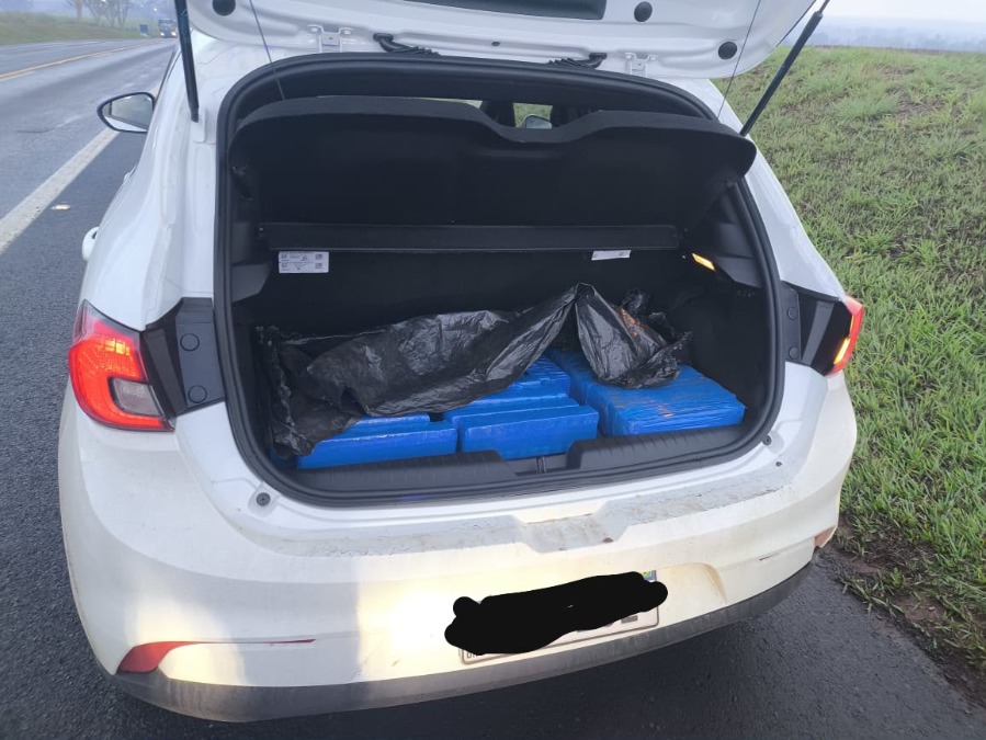 VÍDEO: Motorista é preso pela Polícia Rodoviária com 87 tijolos de maconha na SP-333 em Taquaritinga