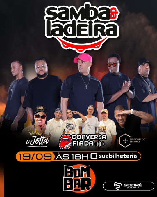 Bombar prepara fim de semana com Samba da Ladeira, Quarta Essência e DJ Mary Honda em São Carlos