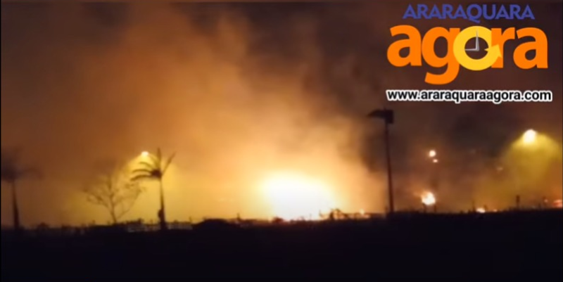 Moradores da região se revoltam após registro de grande incêndio
