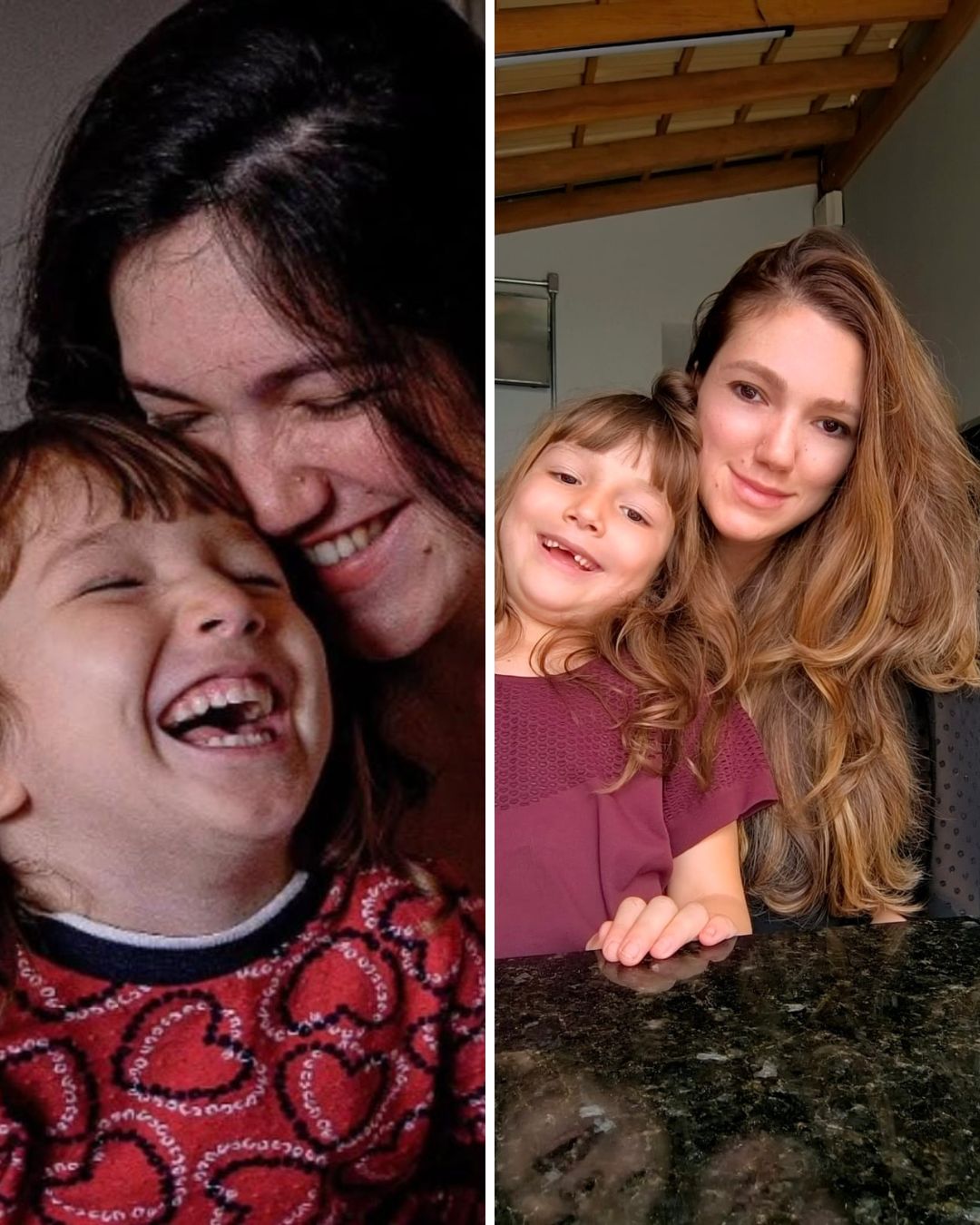 Julia e a filha Catarina 