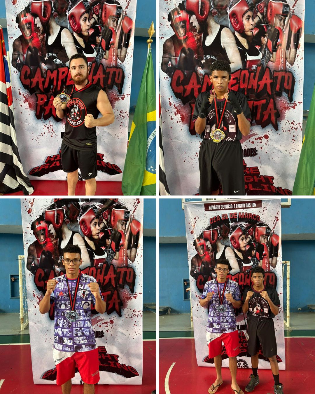 Atletas de Araraquara conquistam medalhas no Campeonato Paulista de Boxe e garantem vaga no Brasileiro