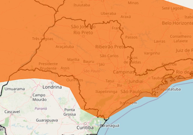 INMET alerta para tempo severo