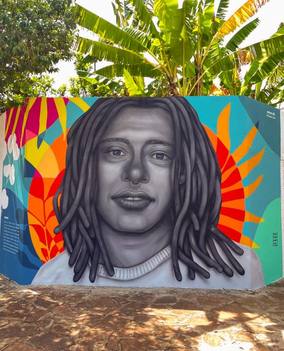 Foto 2 de 5 — Personalidades de Araraquara ganham homenagem com a arte do grafiteiro Aracê